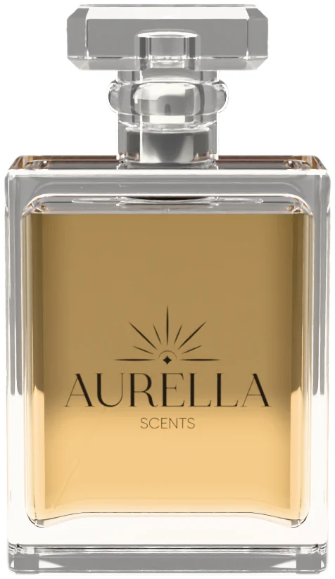 Frasco Aurella de 100 ml: vidrio rectangular con tapa de cristal